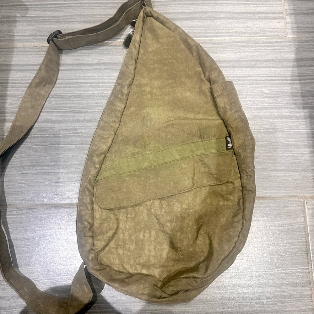AmeriBag Healthy Back Bag Sling Backpack – Khaki Green